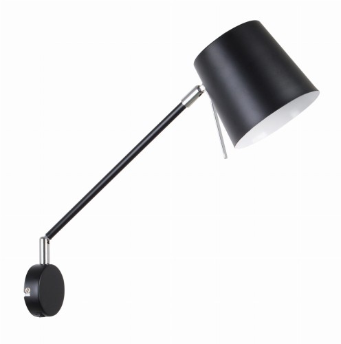 Candellux Lighting kinkiet na wysięgniku czarny KILLY 21-73914 lampa ścienna z wyłącznikiem nad biurko 21-73914