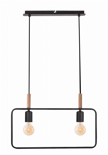 Candellux FRAME Czarna 2xE27 Lampa wisząca 32-73518 32-73518