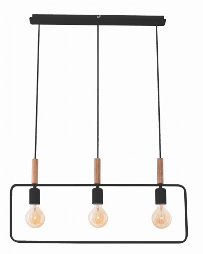 Candellux FRAME Czarna 3xE27 Lampa wisząca 33-73525 33-73525