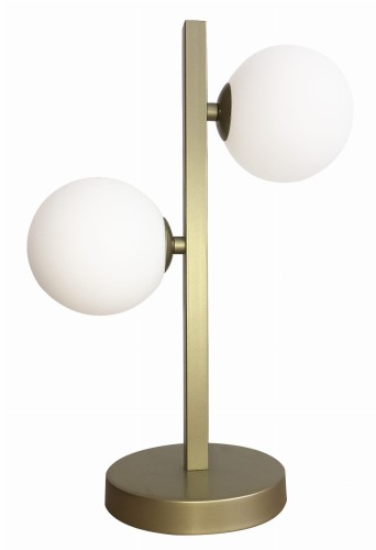 Candellux Lighting złota lampka nocna w nowoczesnym stylu KAMA 42-73433 lampa stołowa na komodę do salonu 42-73433