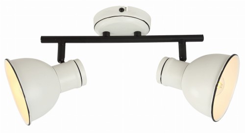 Candellux Listwa reflektorowa ZUMBA biało-czarna E14