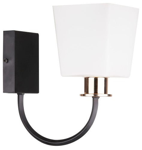 Candellux SCHUBERT Czarny | Złoty E27 Kinkiet ścienny 21-74225 21-74225