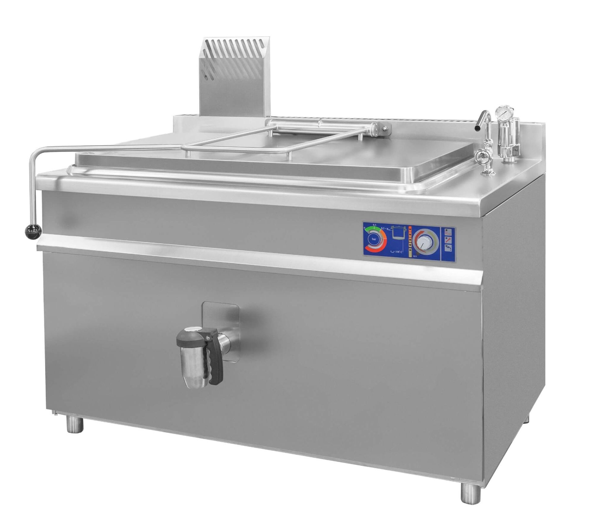 Resto Quality Kocioł warzelny gazowy z grzaniem pośrednim automatyczne napełnianie 25 kW 200 l 1350x900x900 mm RQLF-202G