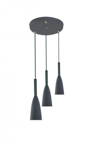 Light Prestige Solin 3 wisząca szara LP-181/3P GR