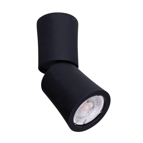 Maxlight Spot LAMPA sufitowa DOT C0157 regulowana OPRAWA metalowa tuba downlight czarny C0157