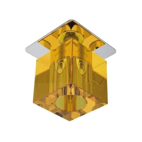 Candellux Podtynkowa halogenowa OPRAWA sufitowa OCZKO SK-18 2280168 chrom Pomarańczowy