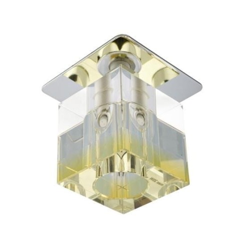 Candellux Podtynkowa halogenowa OPRAWA sufitowa OCZKO SK-18 2280076 Chrom żółty - transparentny