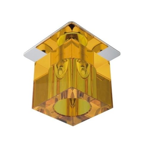 Candellux Podtynkowa halogenowa OPRAWA sufitowa OCZKO SK-19 2280021 chrom Pomarańczowy