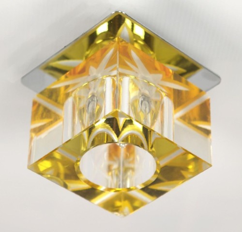 Candellux Podtynkowa halogenowa OPRAWA sufitowa OCZKO SK-47 2217669 Chrom żółty