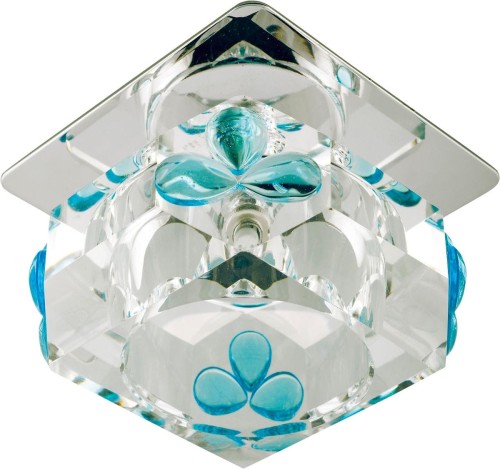 Candellux Podtynkowa halogenowa OPRAWA sufitowa OCZKO SK-49 2217720 chrom Niebieski