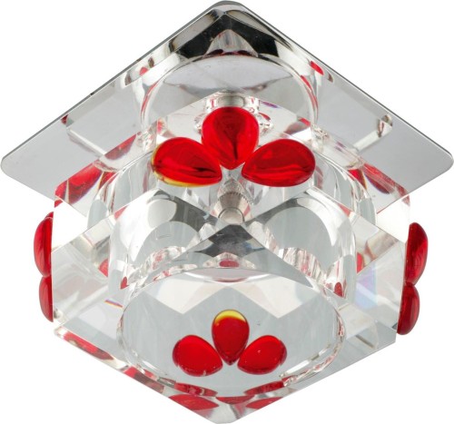 Candellux Podtynkowa halogenowa OPRAWA sufitowa OCZKO SK-49 2217683 Chrom czerwony