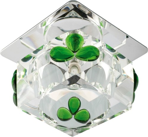 Candellux Podtynkowa halogenowa OPRAWA sufitowa OCZKO SK-49 2217386 chrom Zielony