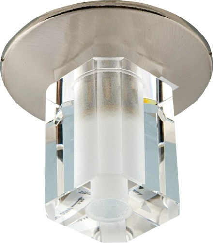 Candellux Podtynkowa halogenowa OPRAWA sufitowa OCZKO SK-17 2268876 satyna Nikiel transparentny