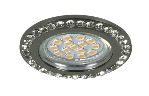Candellux SOC-01 BK Czarny z kryształkami GU10 50W 230V Oczko sufitowe 2250984 2250984