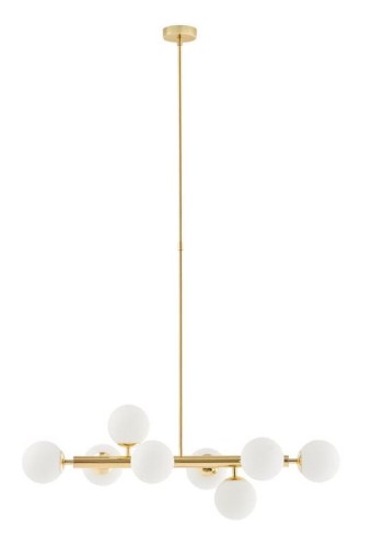 Kaspa Wisząca LAMPA modernistyczna CUMULUS 10754805 szklana OPRAWA kule mondo ZWIS balls molekuły złota biała 10754805