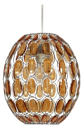Candellux SELMA lampa wisząca sufitowa pomarańczowe kryształki 31-02860