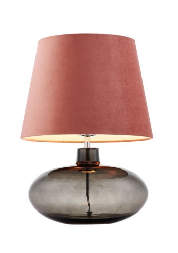 Zdjęcia - Żyrandol / lampa KASPA Sawa Velvet lampka stołowa 1-punktowa różowa 41021116 