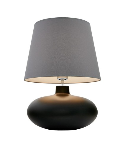 Kaspa Lampa stołowa Sawa szary/biały abażur PODSTAWA GRAFITOWA 40590108