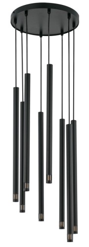 Sigma Sopel Laser lampa wisząca 8-punktowa czarna 33231 33231