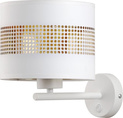 TK Lighting Tago White kinkiet 1-punktowy biały 3221 TK3221