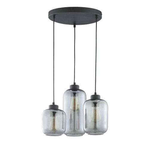 TK Lighting Lampa wisząca Marco 3pł. Grafit Lister3185
