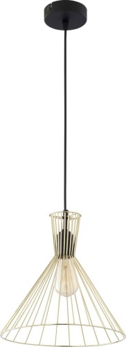 TK Lighting TKLIGHTING Sahara 3350 lampa wisząca zwis 1x60W E27 czarna/złota