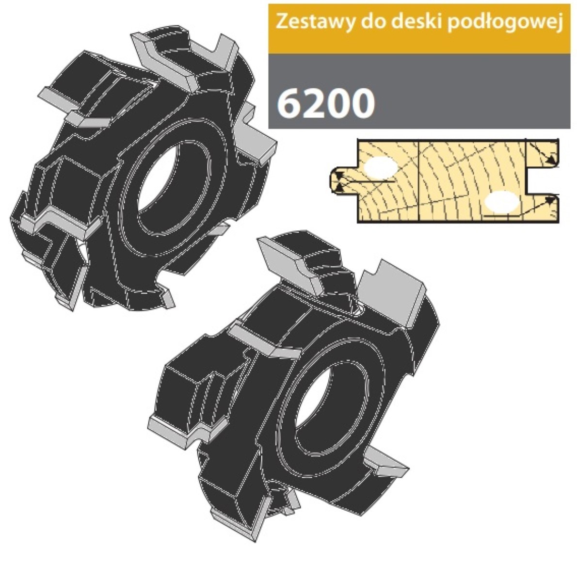 FABA Zestaw Frezów Do Deski Podłogowej 0858