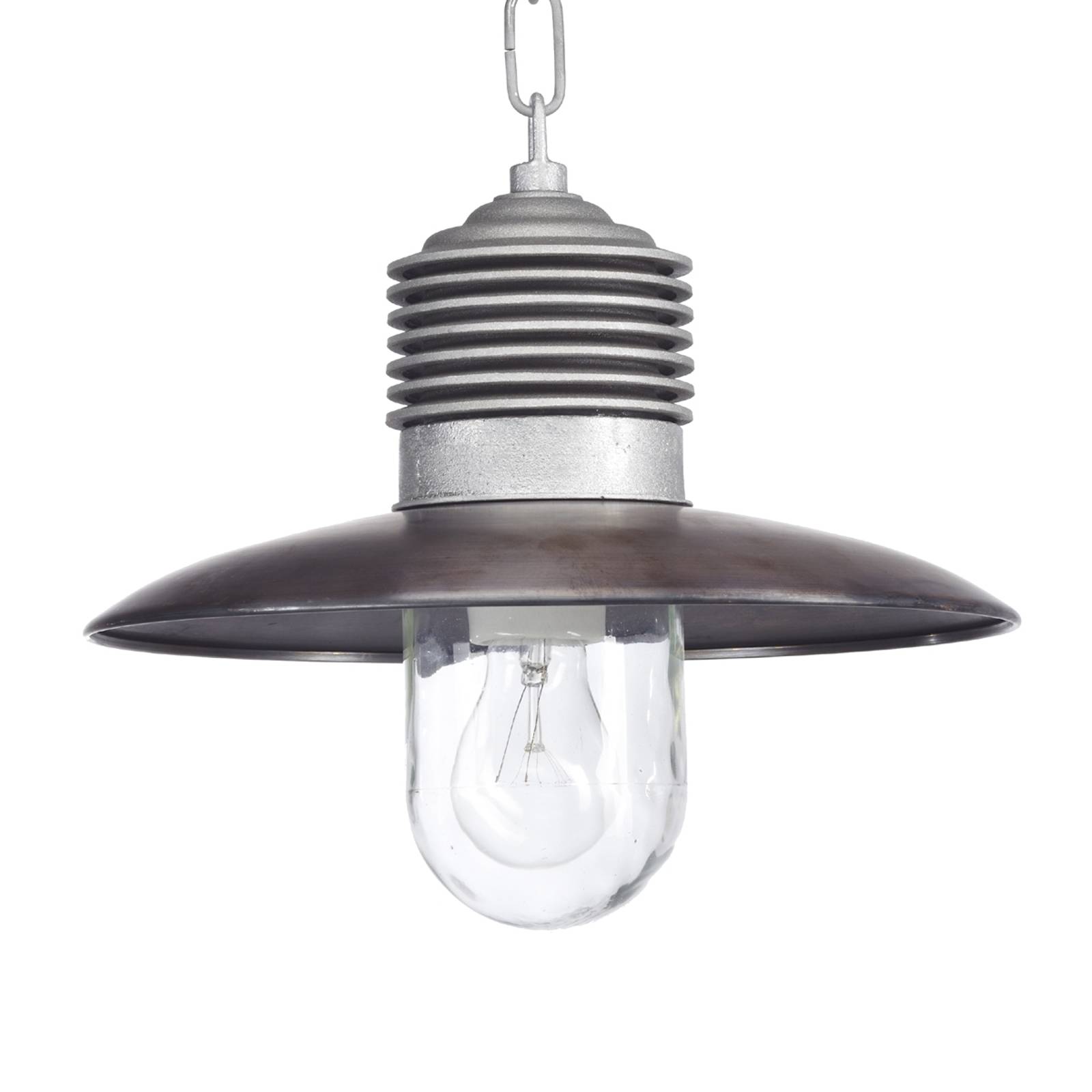 Lampa wisząca zewnętrzna Klaus aluminium-miedź