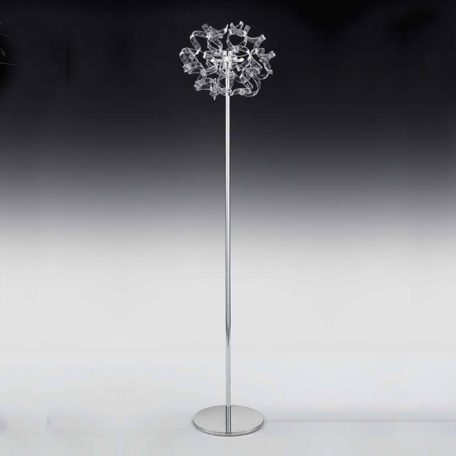 Metallux Lampa podłogowa Crystal ze zdobioną końcówką
