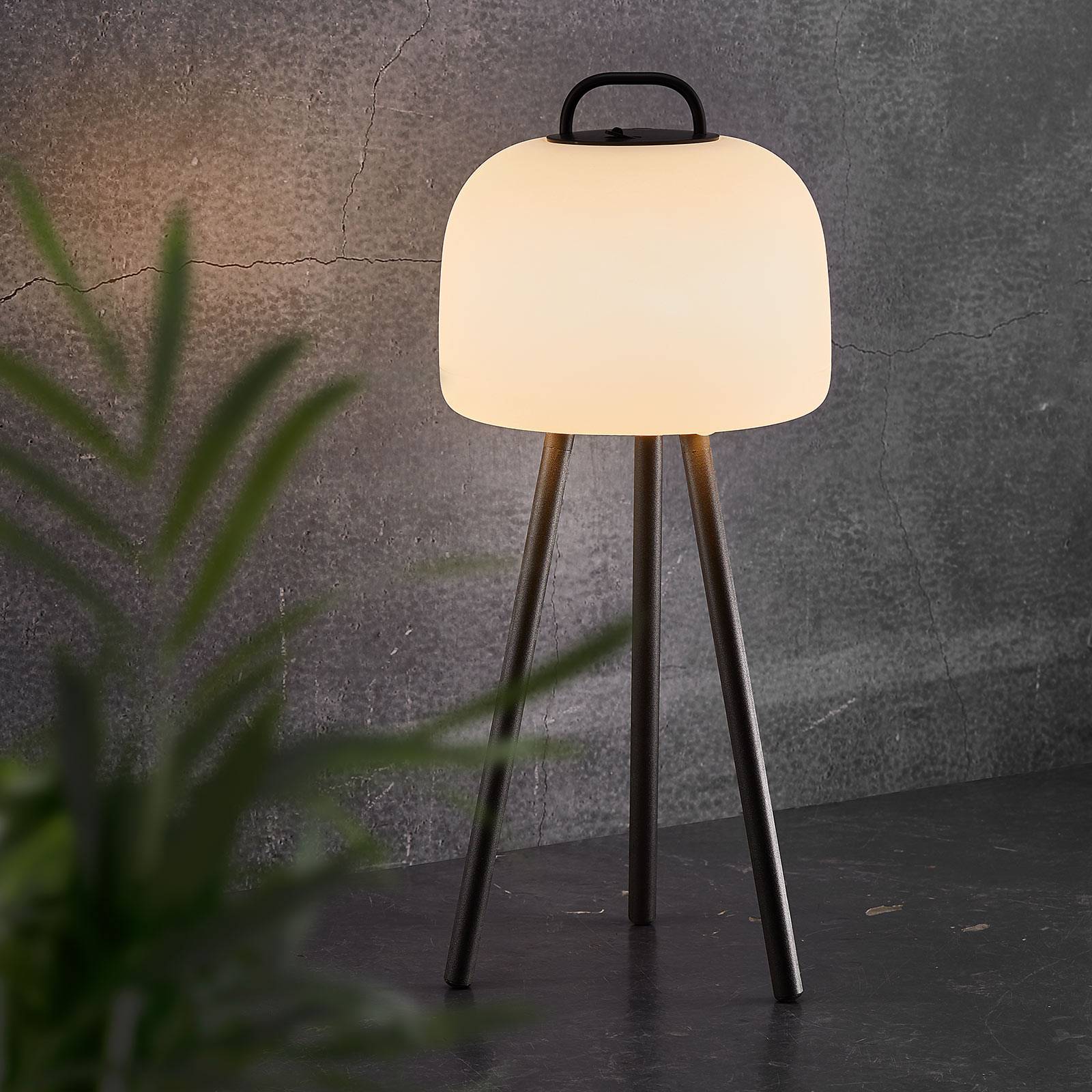 Nordlux Lampa stołowa LED Kettle trójnóg metal, klosz 22cm