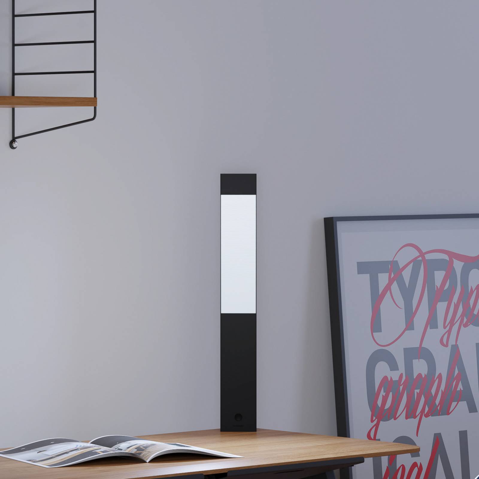Regent Lighting Regent Joker lampa stołowa LED, czarna