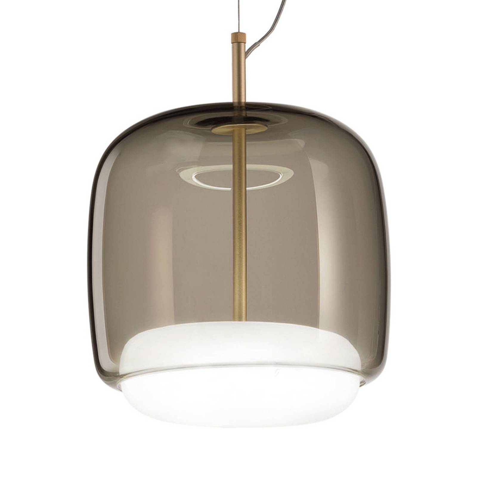 Vistosi Lampa wisząca Jube SP P podwójny klosz szara/biała