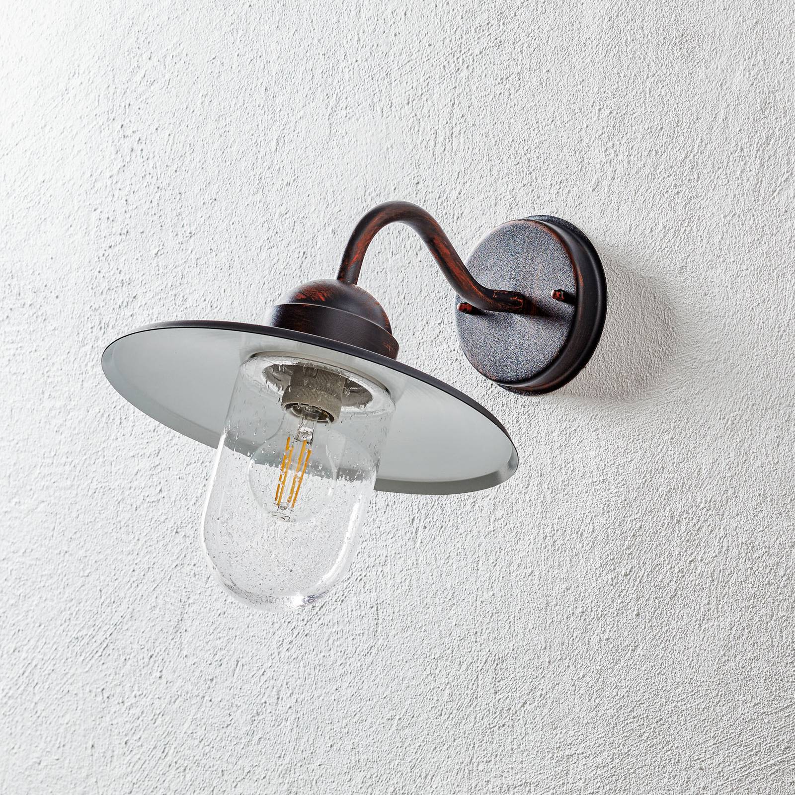 Rdzawa lampa zewnętrzna Filip