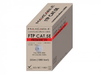 Przewód FTP Maxcable, kat 5e, 305m, zewnętrzny UV