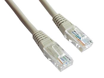 Patchcord UTP kat.6 0.5m (szary)