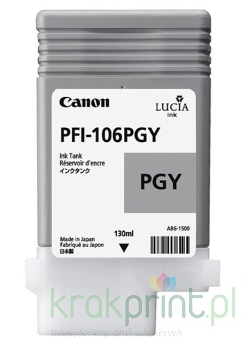 Canon PFI-106 PGY ink photo grey 6631B001