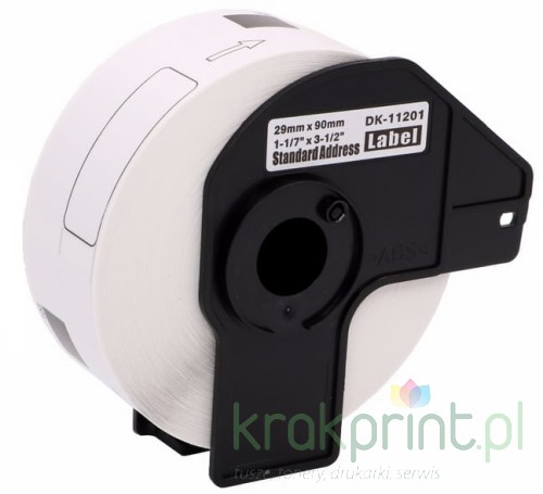 eMPe Etykiety samoprzylepne zamienne do DK-11201 29x90mm 400szt MPDK11201) MPDK11021