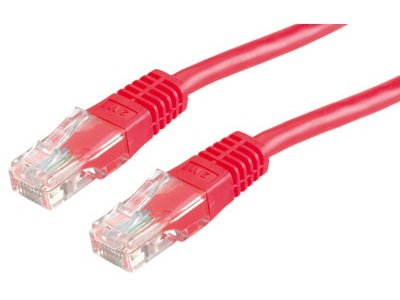 Patchcord UTP kat.5e 7m (czerwony)