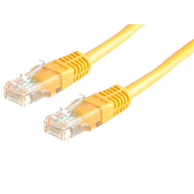 Patchcord UTP kat.6 1m (żółty)