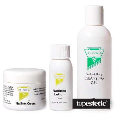 Dr Michaels Dr Michaels Zestaw Łuszczyca Paznokci ZESTAW Krem 50 g + Płyn 50 ml + Żel 200 ml