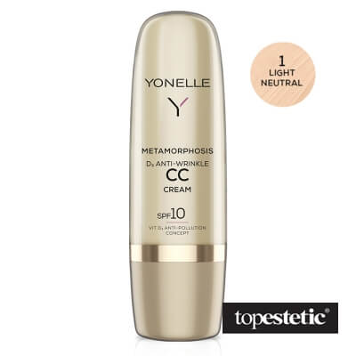 Yonelle  Metamorphosis D3 Anti-Wrinkle CC Cream SPF10 przeciwzmarszczkowy krem BB 1 Light Neutral 50ml