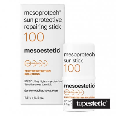 Mesoestetic Mesoprotech sztyft przeciwsłoneczny 100+, SPF50+, 4,5g, 1256-uniw
