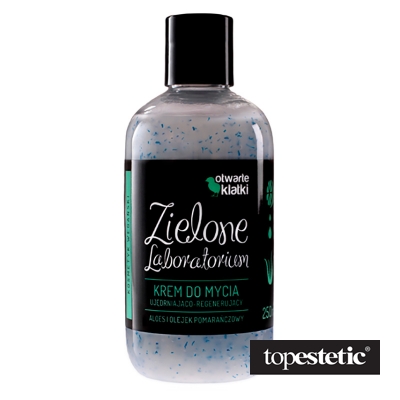 Zielone Laboratorium Ujędrniający Krem Do Mycia Aloes i olejek pomarańczowy 250 ml