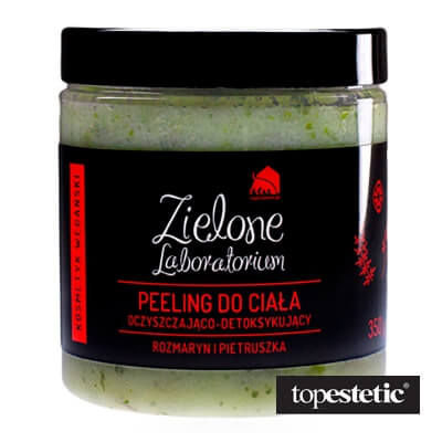 Zielone Laboratorium Zielone Laboratorium Peeling do ciała oczyszczająco-detoksykujący Rozmaryn i pietruszka 350 g