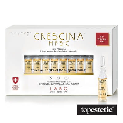 Labo Cosprop Crescina Hfsc 100% Re-Growth 500 kuracja dla mężczyzn 3,5ml x 10 amp