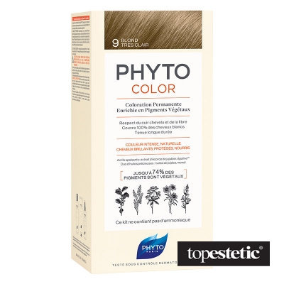 Phyto phytocolor 9 BARDZO JASNY BLOND farba pielęgnacyjna do włosów z pigmentami roślinnymi