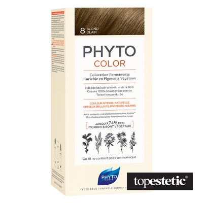 Phyto phytocolor 8 JASNY BLOND farba pielęgnacyjna do włosów z pigmentami roślinnymi
