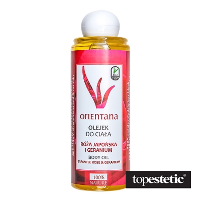 Orientana Olejek do ciała RÓŻA JAPOŃSKA I GERANIUM 210ml