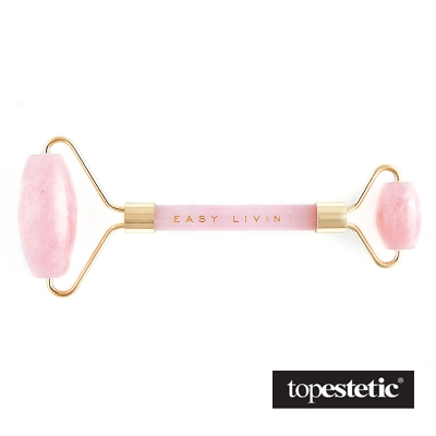 Easy Livin Easy Livin Roller z Różowego Kwarcu Wałeczek do masażu i liftingu twarzy 1 szt.