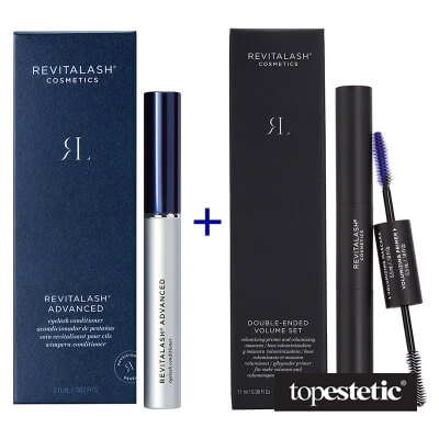 RevitaLash Power of Beauty Clinic ZESTAW Odżywka stymulująca wzrost rzęs - 3 miesięczna kuracja 2,0 ml + Tusz i podkład 2w1, 11 ml